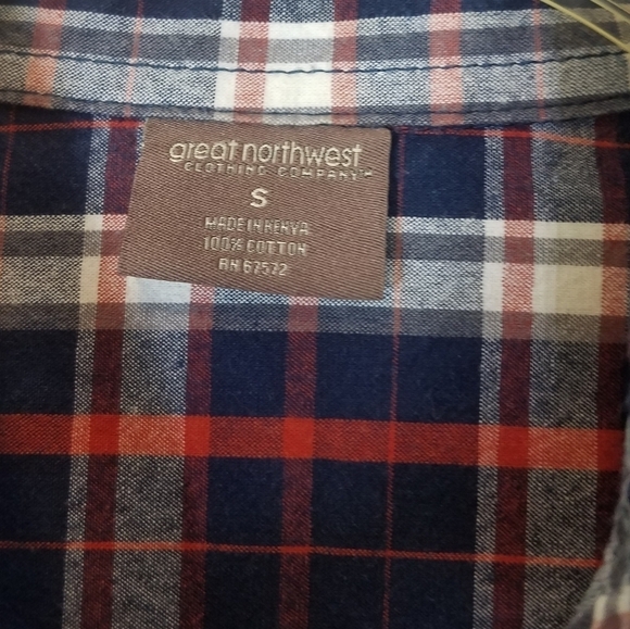Great Northwest plaid button-down shirt - Picture 5 of 6